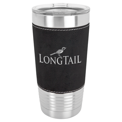 Polar Camel 20 oz. Leatherette Tumbler with Clear Lid