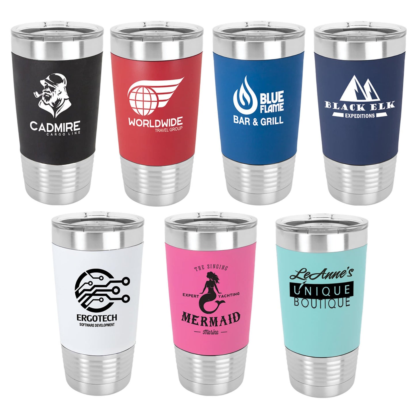 Polar Camel Silicone Grip 20 oz. Tumbler