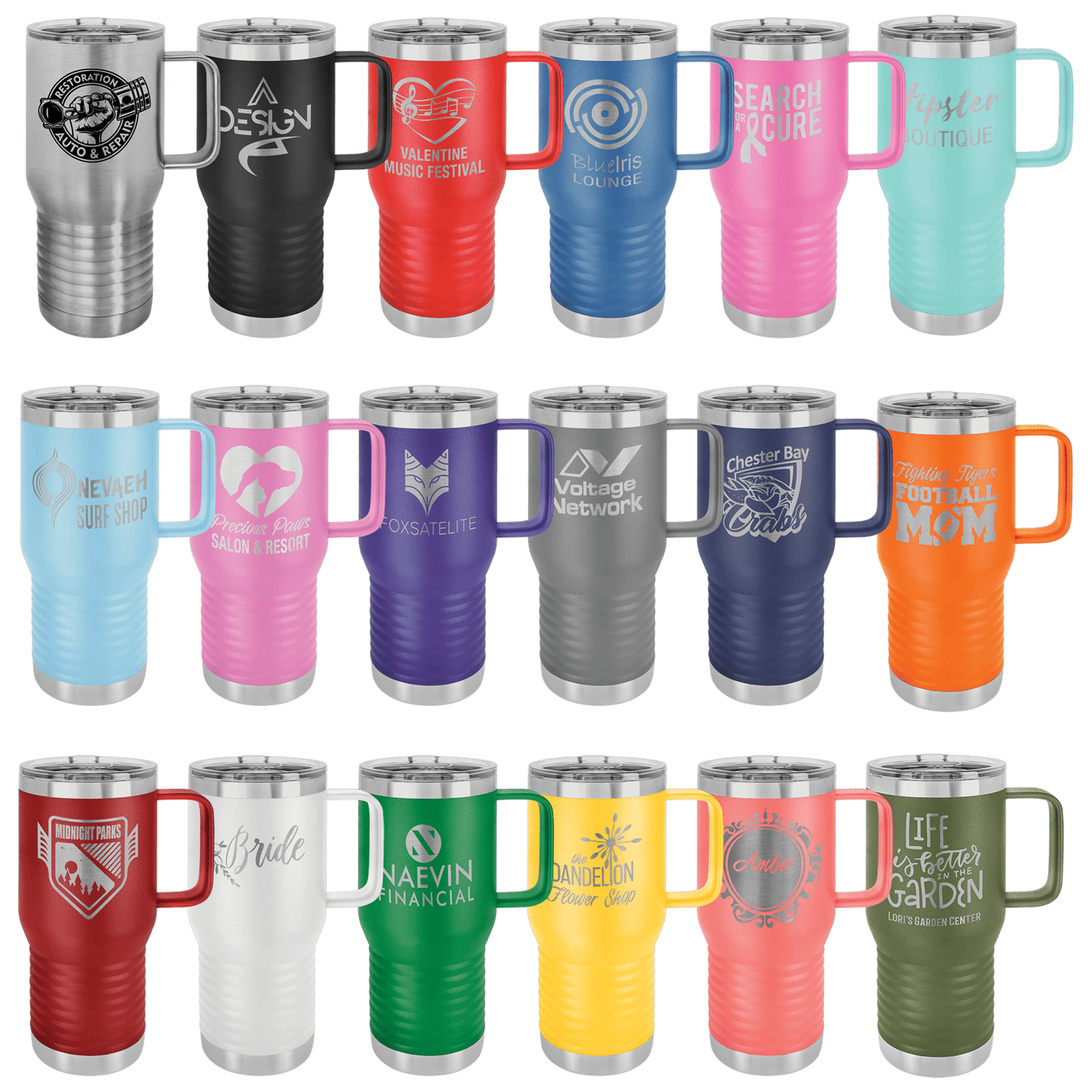 20 oz. Travel Mug with Handle